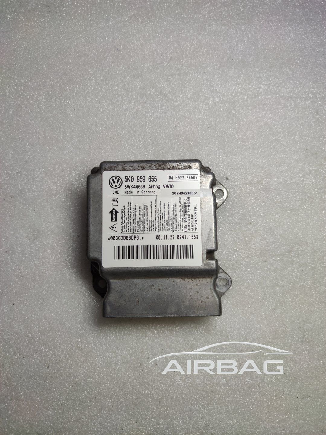 Volkswagen Golf 6 airbag module srs-module regeleenheid airb, Auto-onderdelen, Gebruikt, -, -, Ophalen of Verzenden