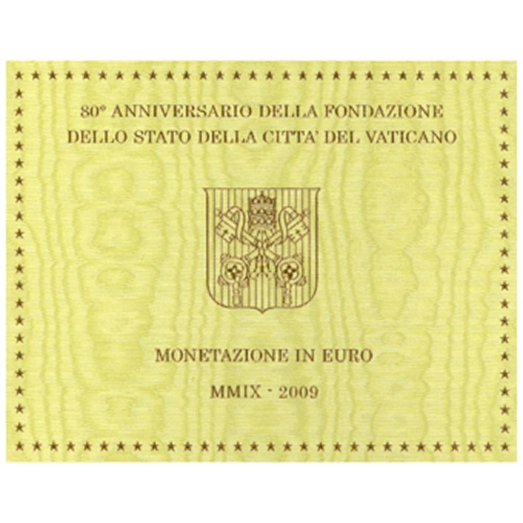BU set Vaticaan 2009 Blister - 1 cent tm 2 euro, Ophalen of Verzenden, Vaticaanstad, Overige waardes, Setje