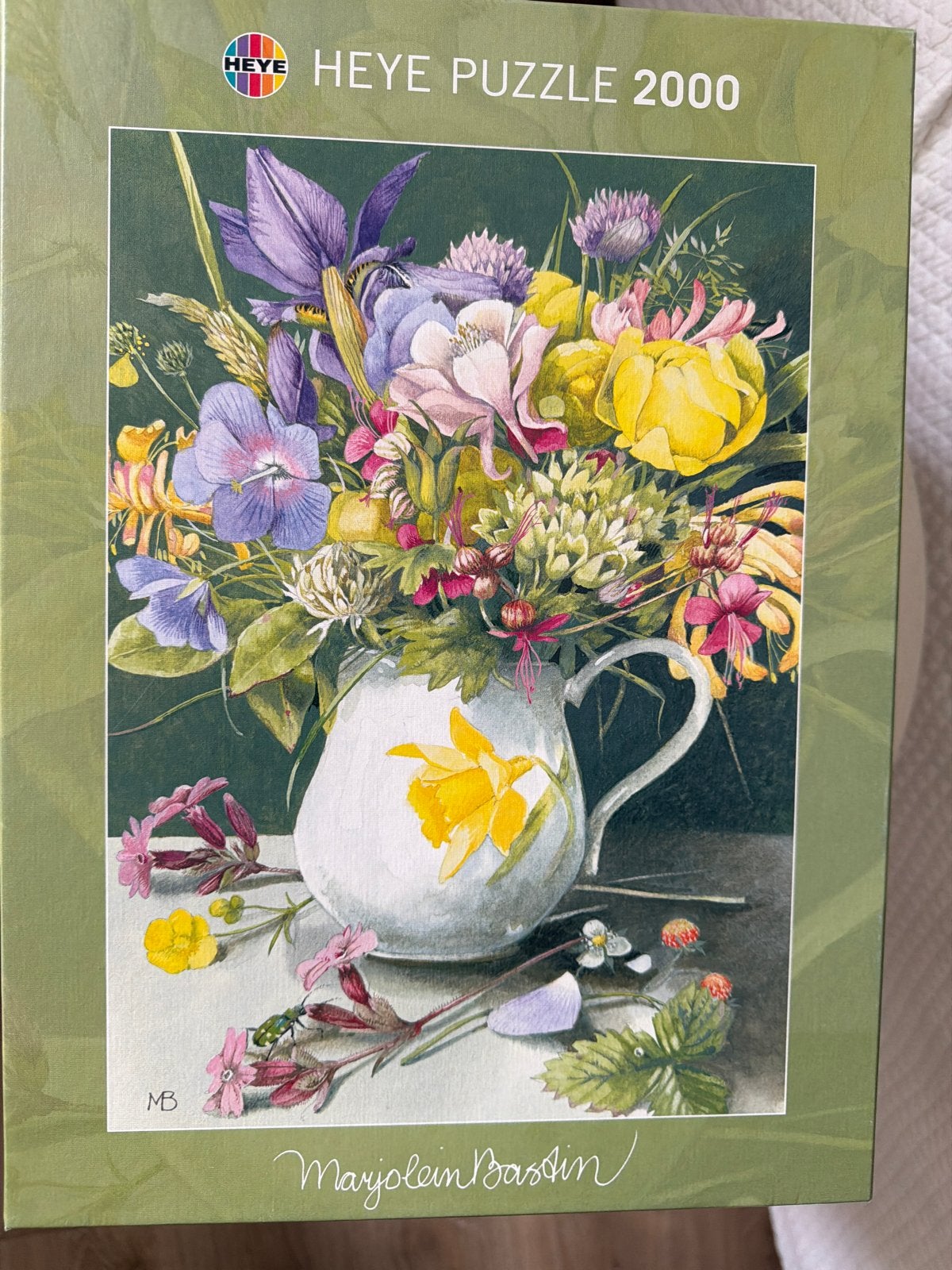 HEYE Puzzel 2000 stukjes Marjolein Bastin Bloemen, Ophalen of Verzenden, Meer dan 1500 stukjes, Zo goed als nieuw, Legpuzzel