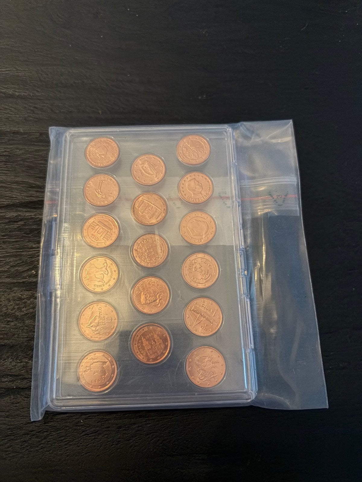 Set van 17 1-eurocent munten uit eurolanden, Postzegels en Munten, Munten | Europa | Euromunten, Ophalen of Verzenden, Overige landen