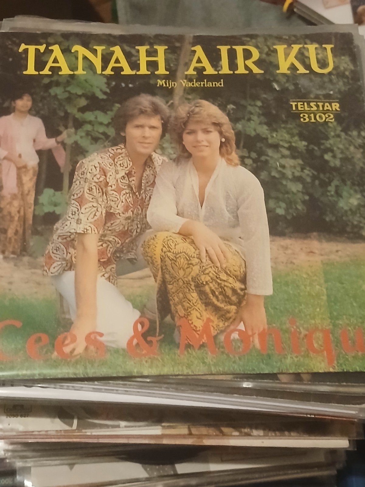 CEES & MONIQUE tanah air ku / mijn vaderland TELSTAR 3102, Ophalen of Verzenden, Zo goed als nieuw, Overige formaten, Levenslied of Smartlap