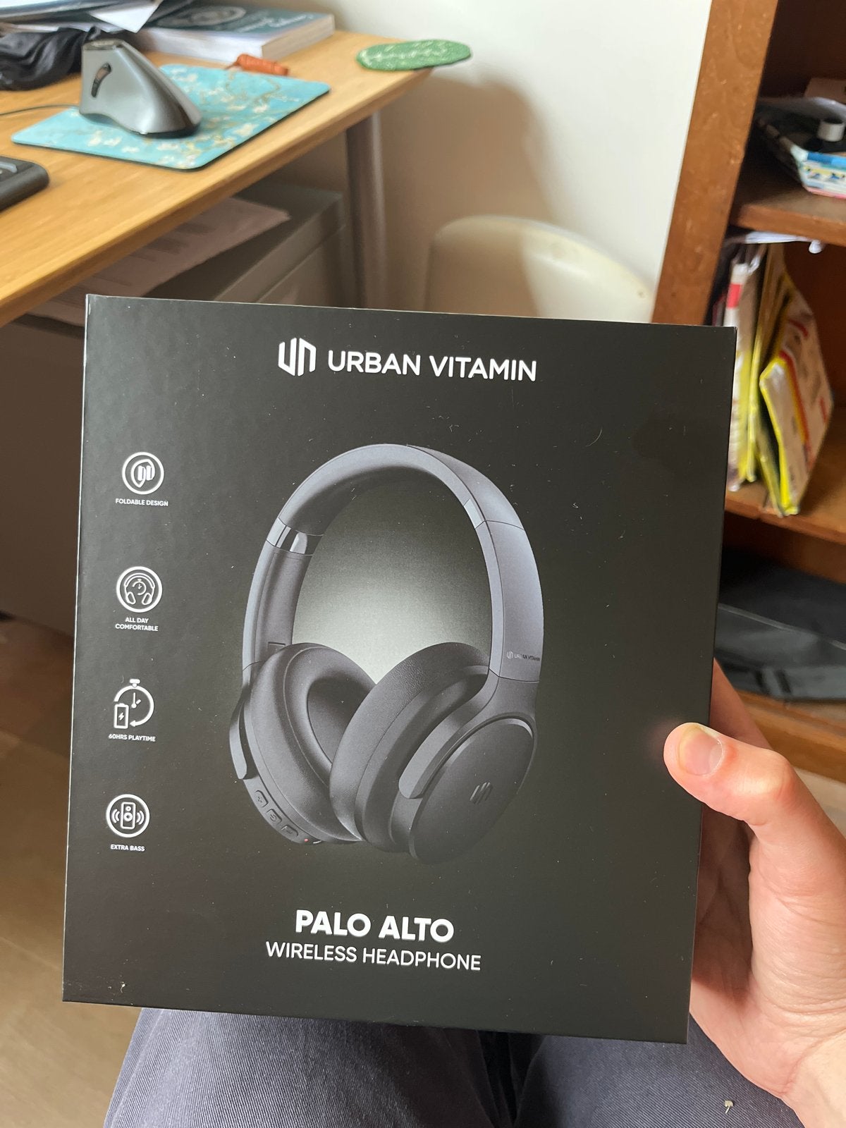Urban Vitamin Palo Alto Draadloze Hoofdtelefoon Zwart, Overige merken, Bluetooth, Nieuw, Ophalen of Verzenden