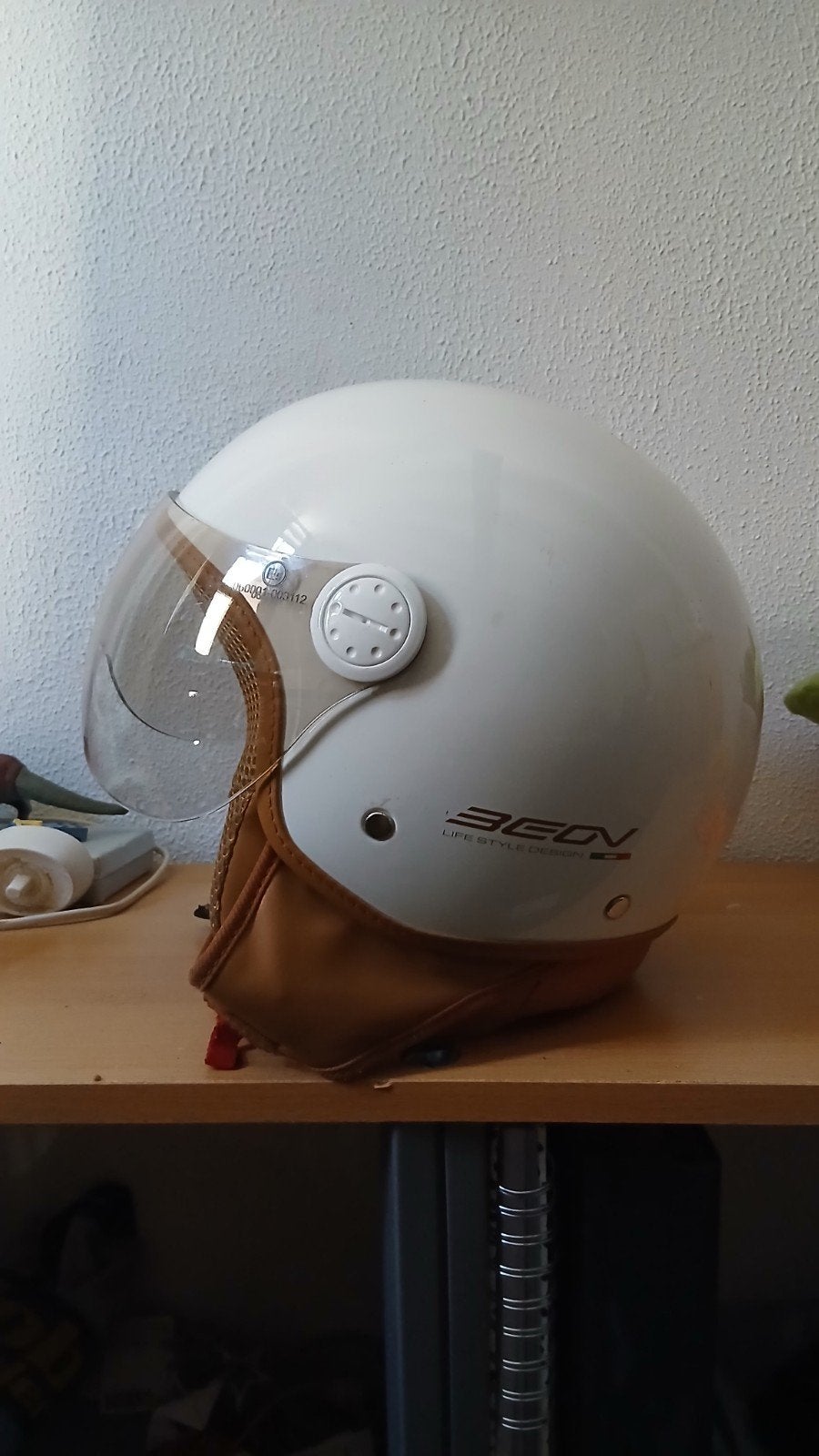 Beon Scooterhelm, Fietsen en Brommers, Brommerhelmen, Ophalen, Gebruikt, Small, BEON