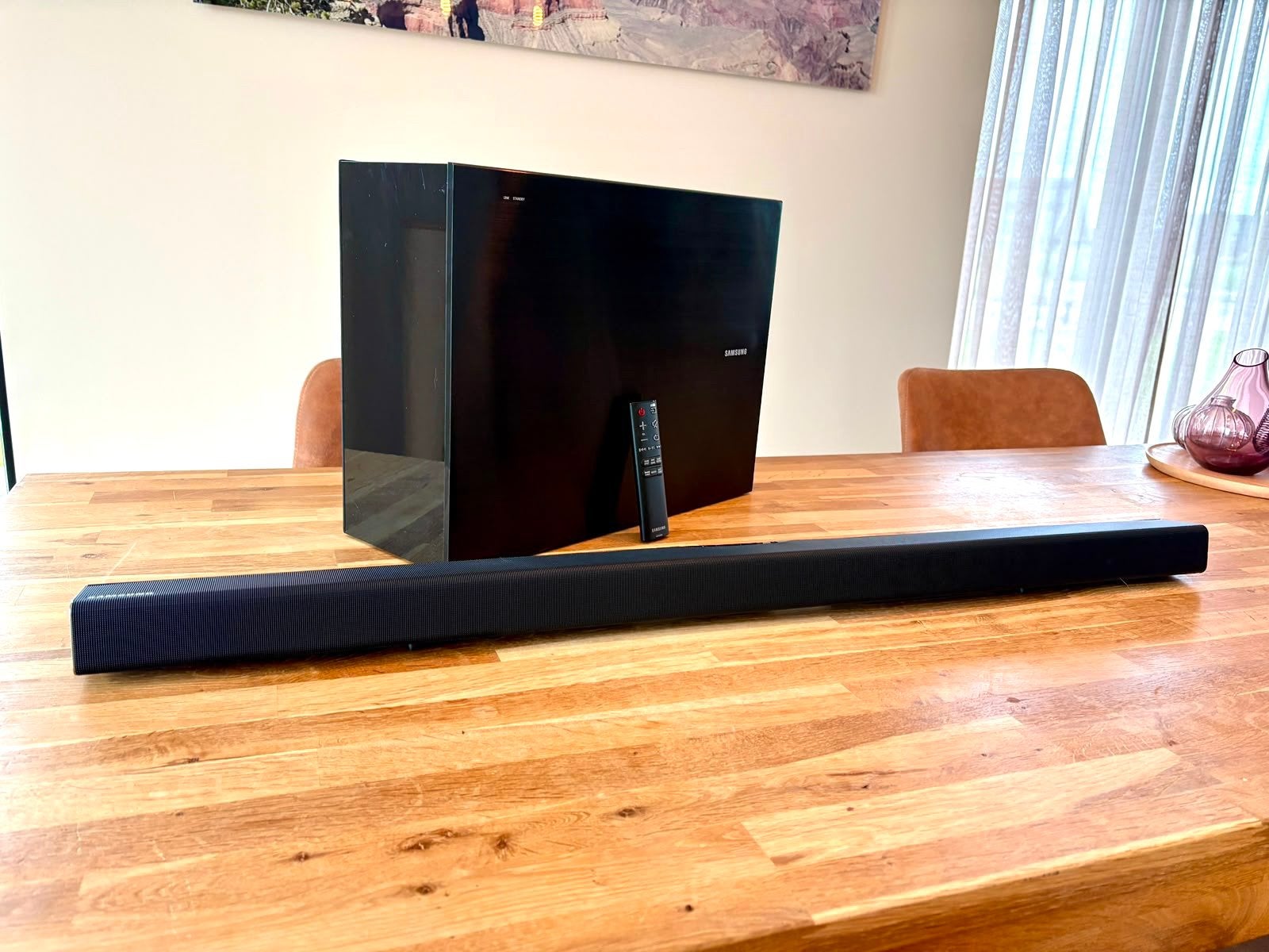 Samsung Soundbar met subwoofer (HJ-550), Audio, Tv en Foto, Soundbars, Ophalen of Verzenden, Met externe subwoofer, Zo goed als nieuw