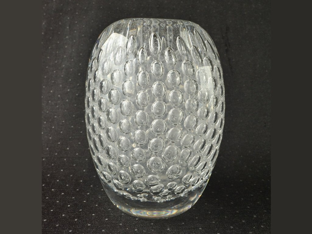 Grote Bellenvaas kristal, 4kg – Floris Meydam, Leerdam 1963, Ophalen of Verzenden