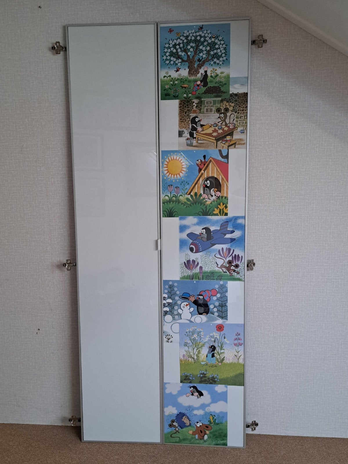 Ikea Billy 2 deuren glas met scharnier 39 x 192 cm, Huis en Inrichting, Kasten | Boekenkasten, Ophalen, 50 tot 100 cm, Glas, 150 tot 200 cm