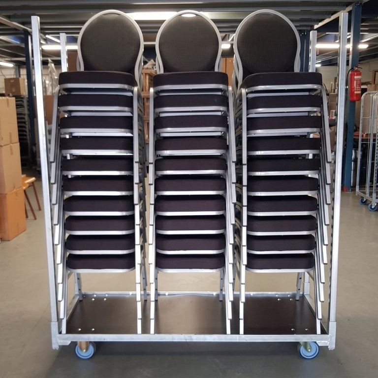Stoelen karren stackchair Speciale Deense transportkar  283, 100 liter of meer, Ophalen of Verzenden, Nieuw, Steekwagen
