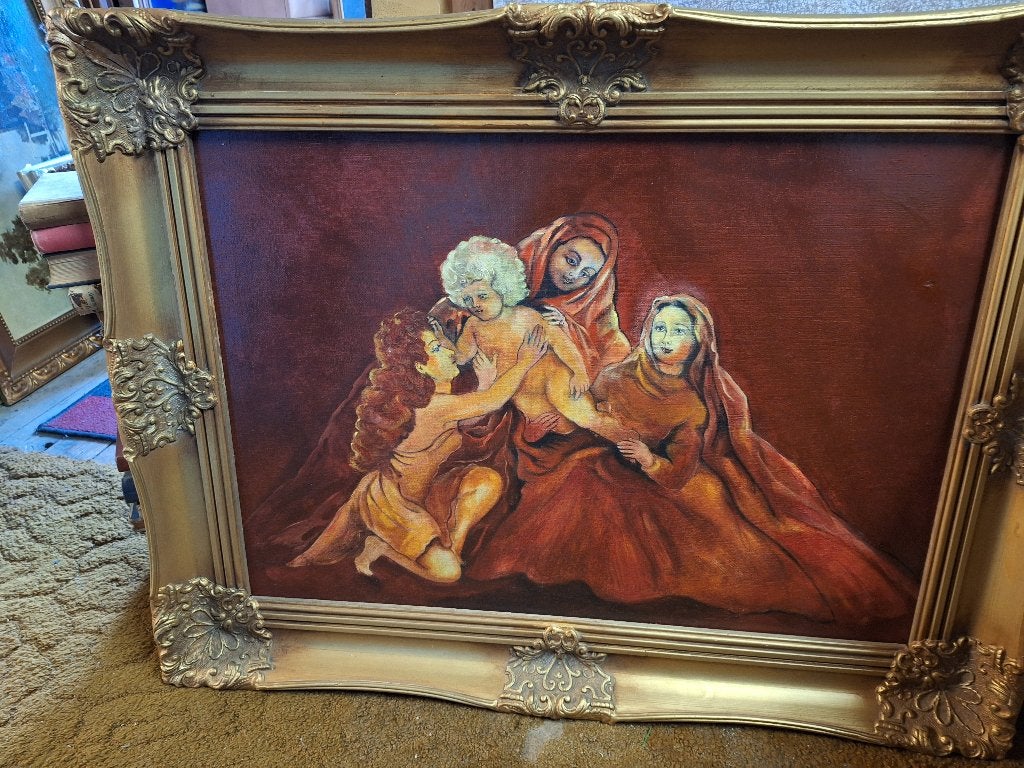 Schilderij, Overige stijlen, Doek, Portret of Personen, Ophalen of Verzenden