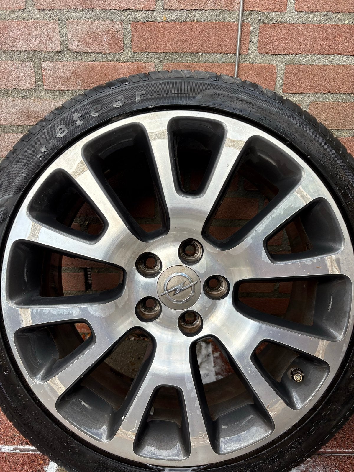 Opel Meriva 2016 Velgen met Zomerbanden 5x110, Auto-onderdelen, Banden en Velgen, Ophalen, 18 inch, Gebruikt, Banden en Velgen