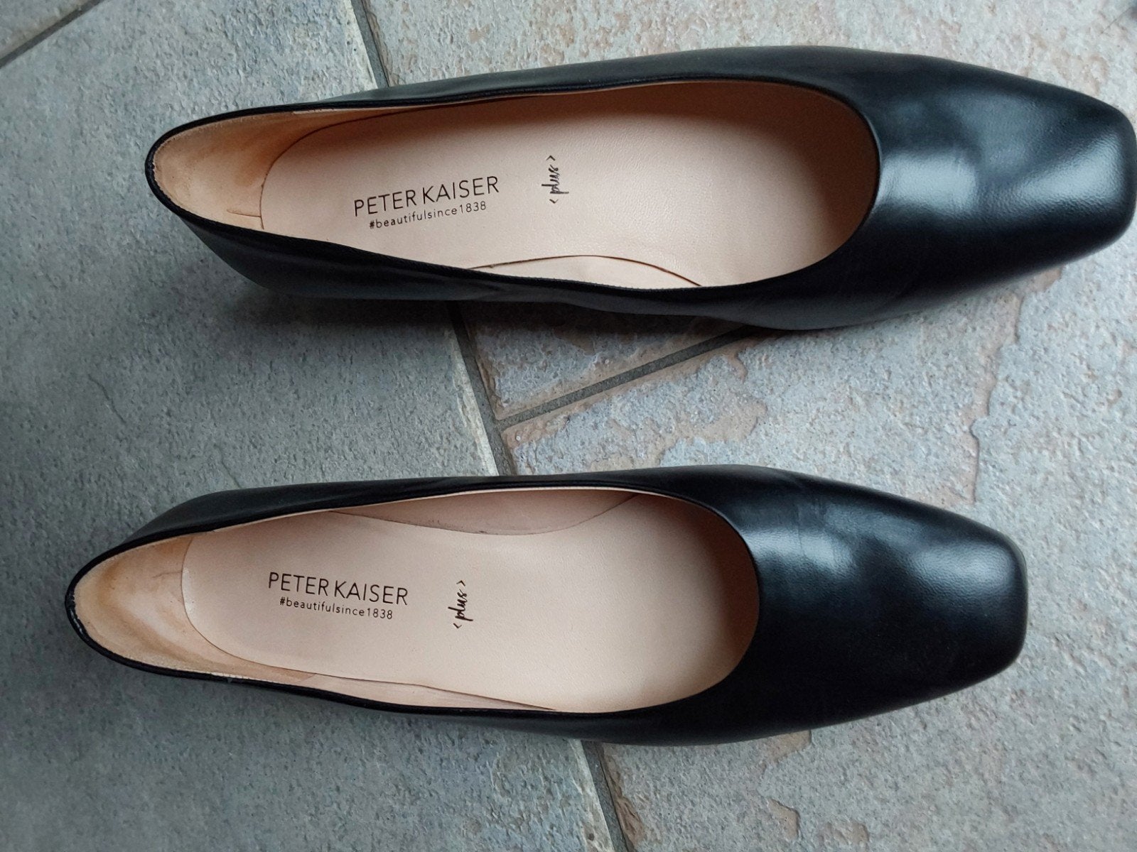 Nieuwe zwarte leren dames pumps Peter Kaiser maat 7 1/2, Ophalen of Verzenden, Nieuw, Zwart
