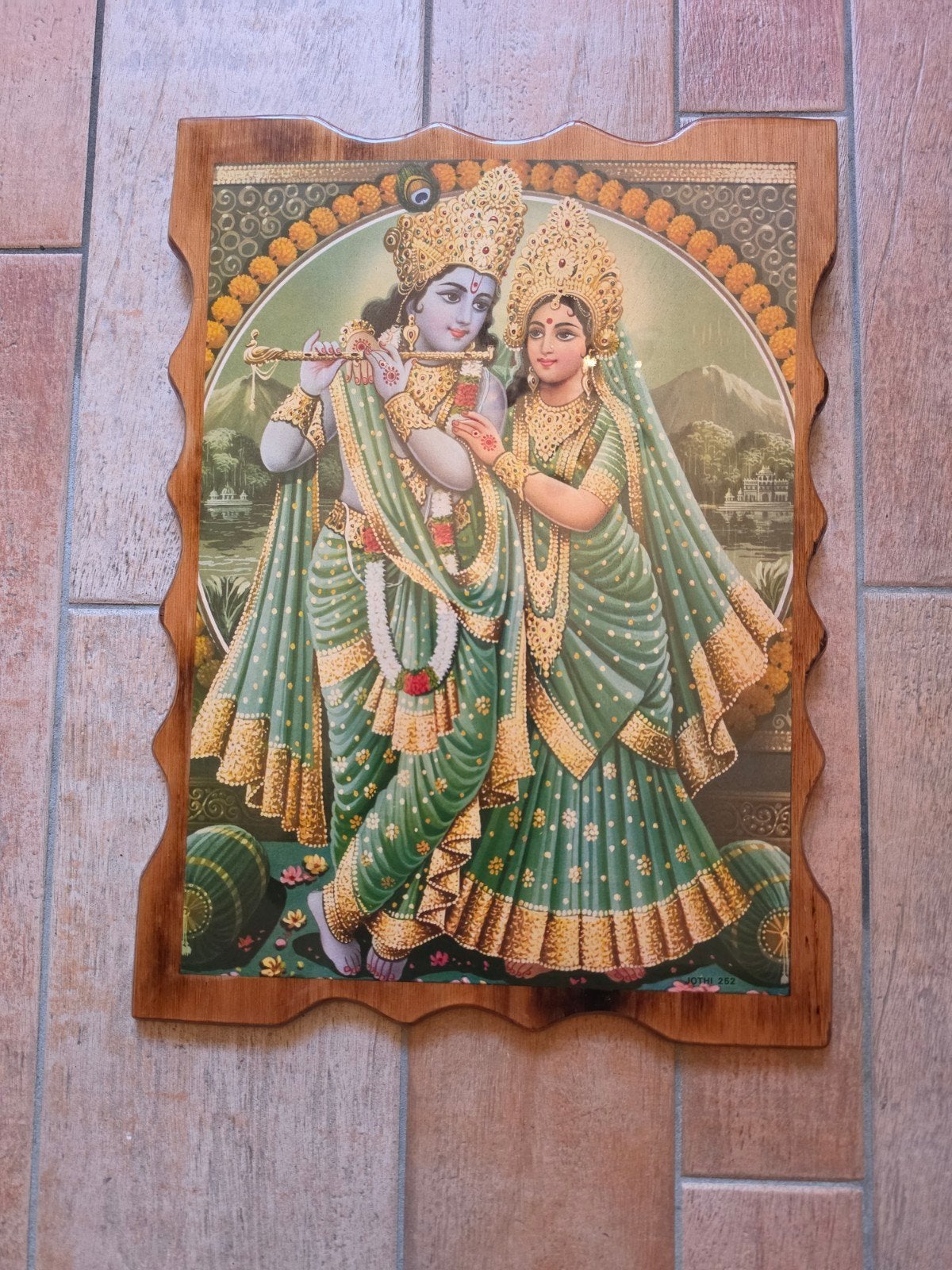 mooie schilderij op hout ingezet hoogte 50 cm breedte 38 cm, Ophalen of Verzenden