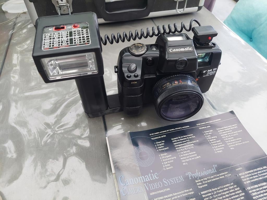 Canomatic 35mm analoge camera met onderwater behuizing, Ophalen of Verzenden