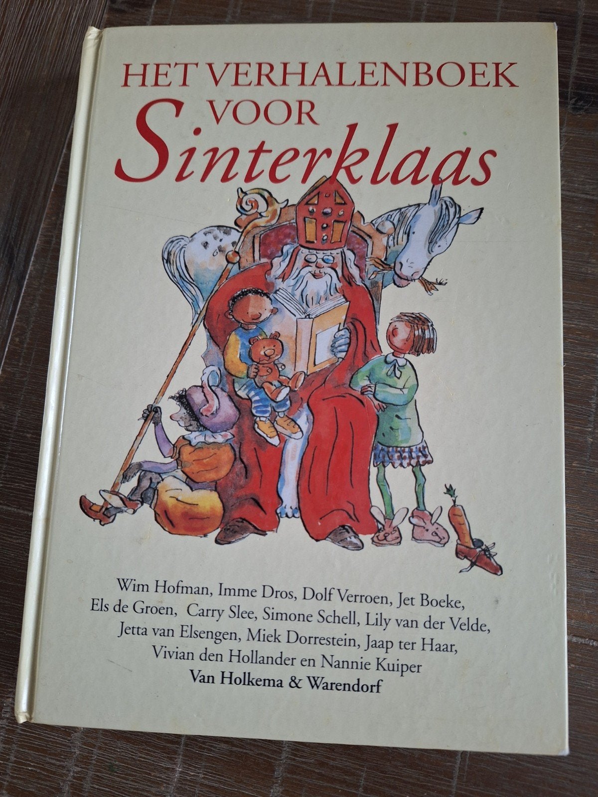 Omkeerbaar boek: Kerstmis en Sinterklaas - Voorleesboek, Verzenden, Zo goed als nieuw, Wim Hofman, Imme Dros, Dolf Verroen e.a.