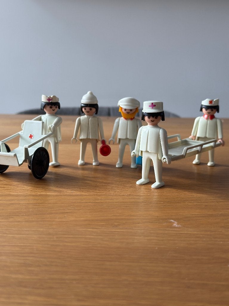 PLAYMOBIL 3237 ziekenhuis set: artsen + brancard + rolstoel, Ophalen, Gebruikt, Complete set, Figuren