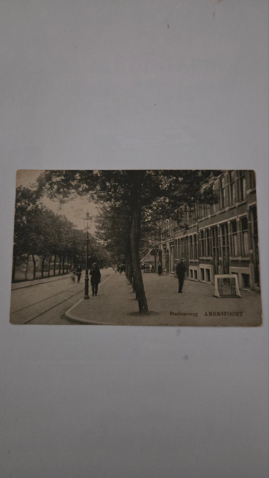 Oude ansichtkaart Amersfoort Stationsweg - Gelopen, Verzamelen, Verzenden, Voor 1920, Gelopen, Utrecht