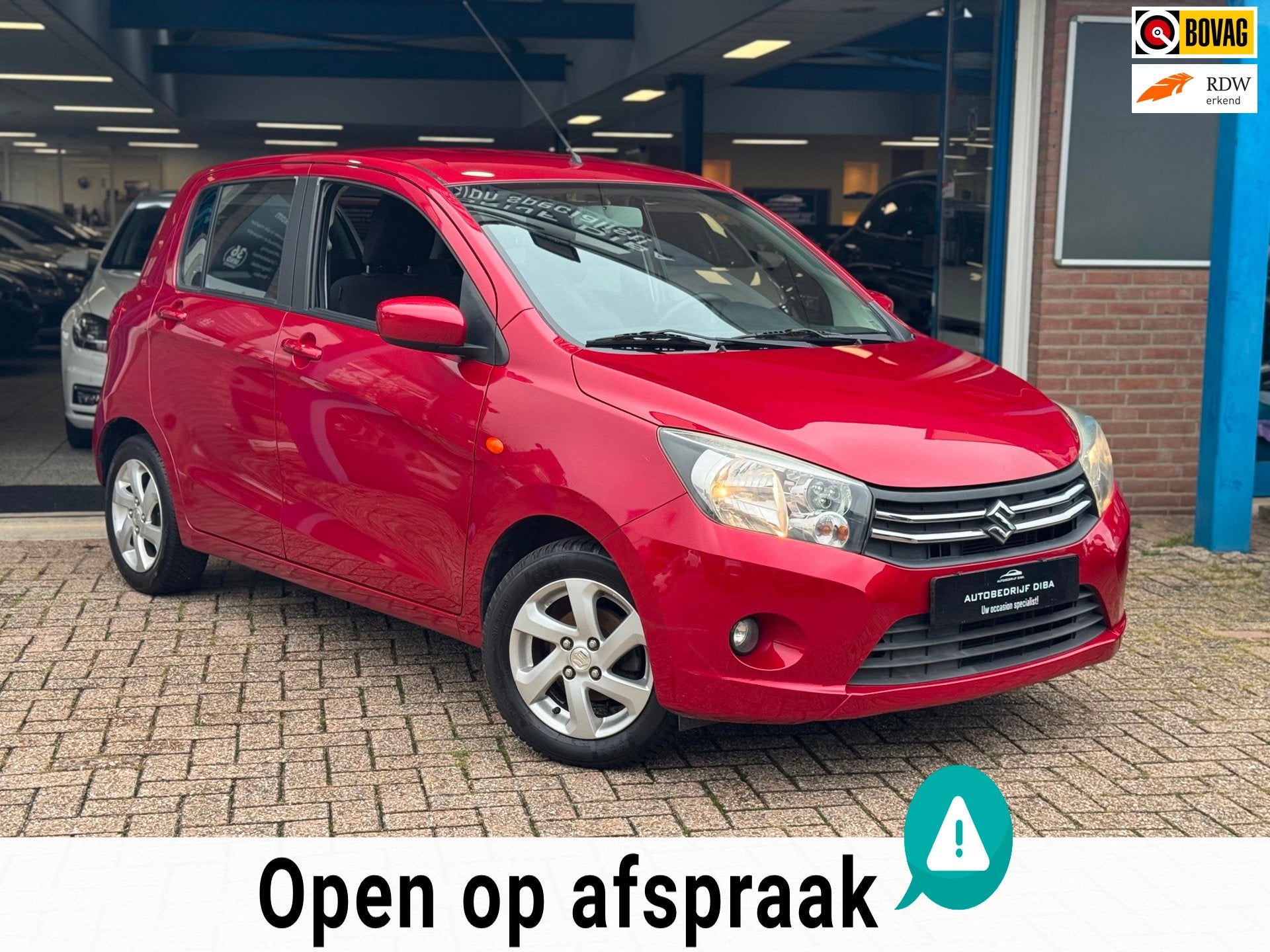 Suzuki Celerio 1.0 Exclusive 2016 Rood AIRCO APK NAP, Auto's, Dealer onderhouden, Gebruikt, 400 kg, 68 pk