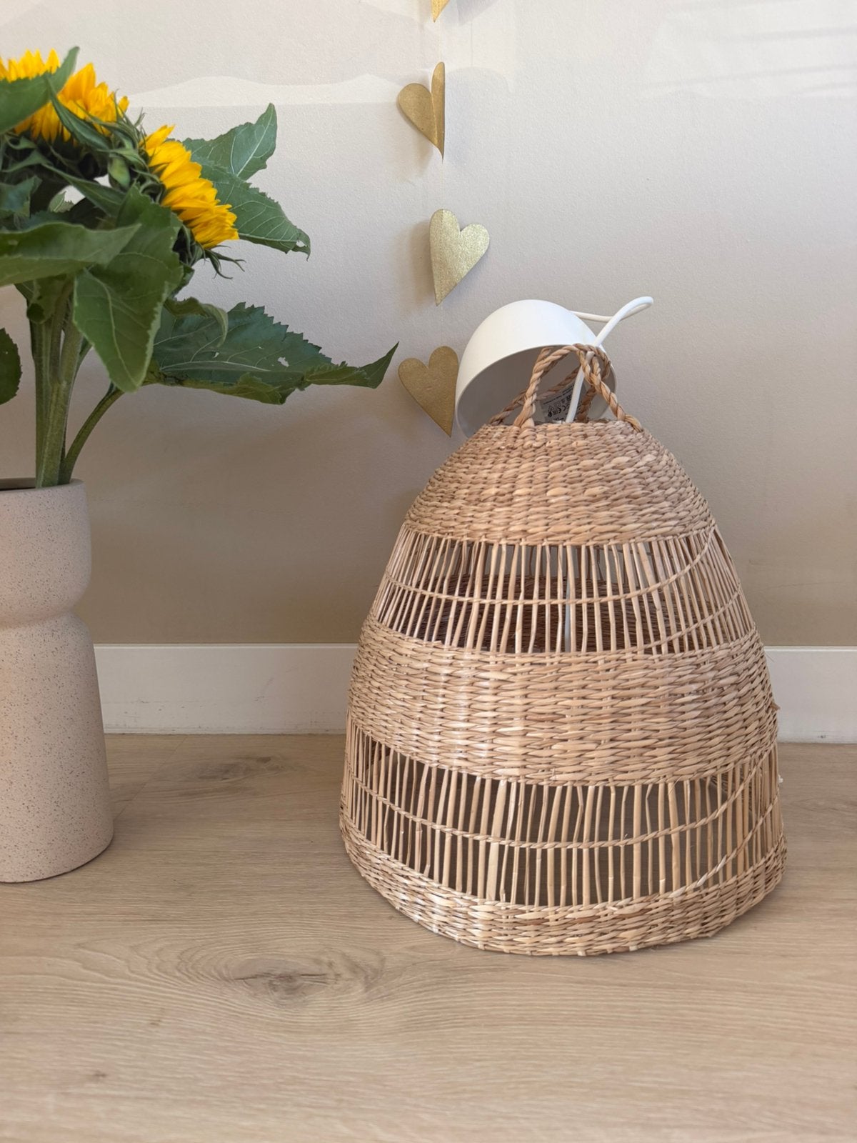 Rotan IKEA lampen, Ophalen, Zo goed als nieuw, Hout, E27 (groot)