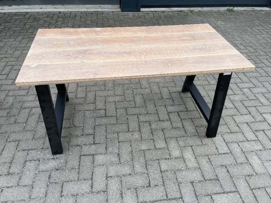 Zelfgemaakt bureau 149x75cm, Ophalen, Overige typen, Hout, 149 cm