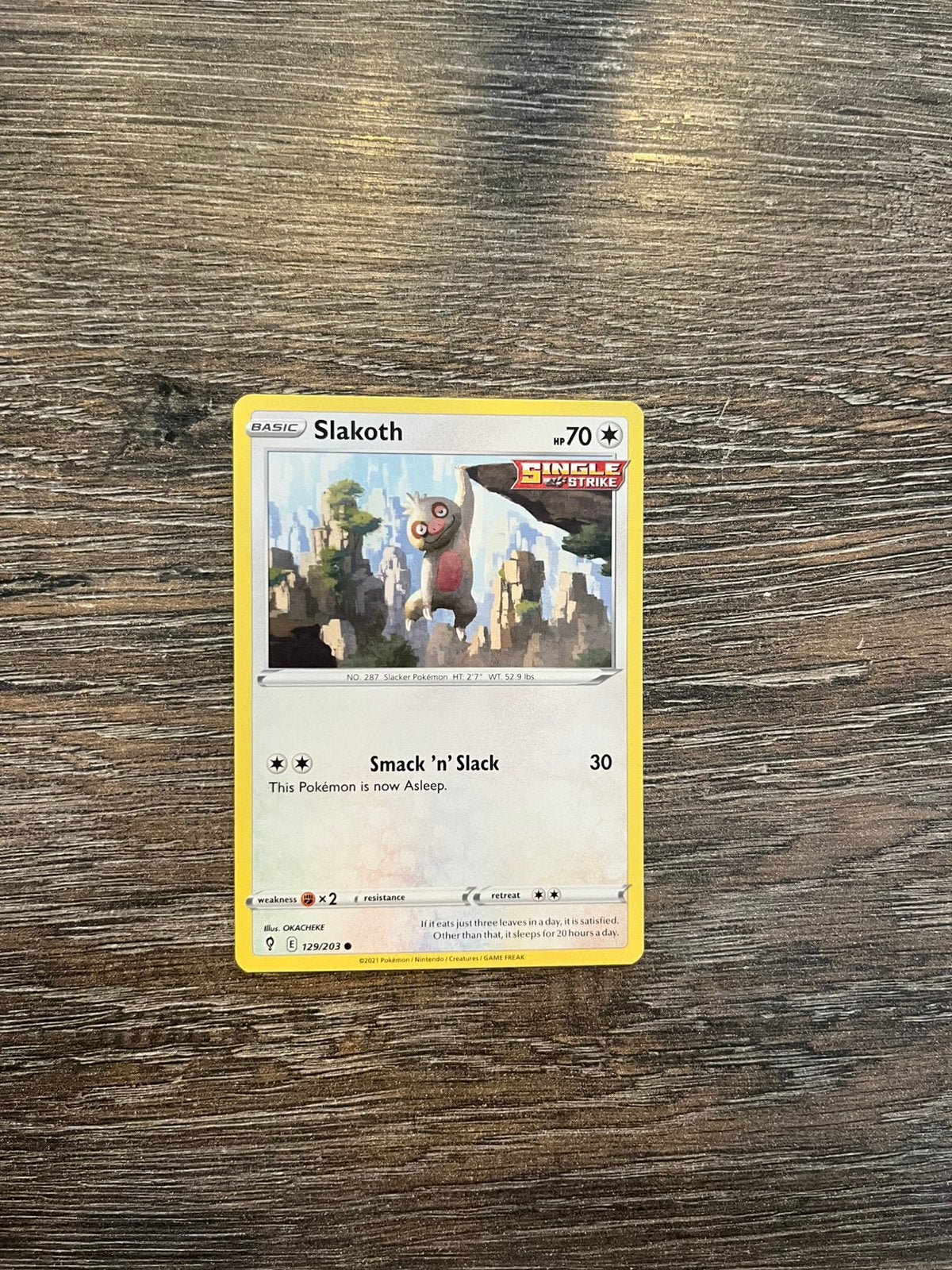 Slakoth EVS 129/203, Ophalen of Verzenden, Zo goed als nieuw