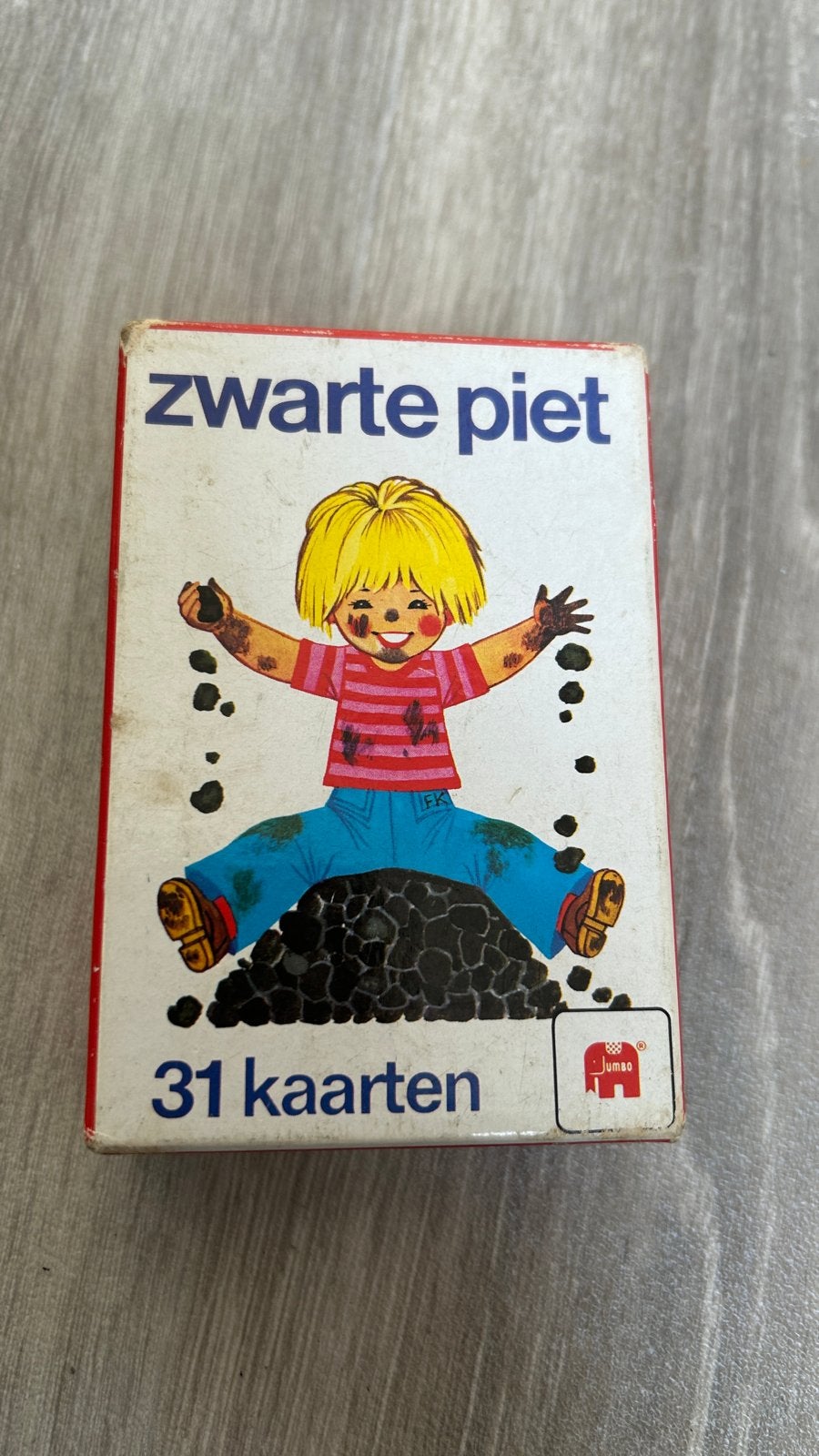 Vintage Zwarte Piet kaartspel - Jumbo (31 kaarten), Drie of vier spelers, Ophalen of Verzenden, Gebruikt