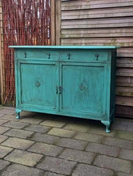 Stoer vintage retro dressoir, Ophalen, 100 tot 150 cm, ., .