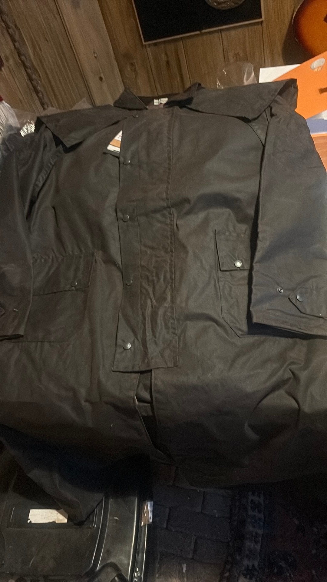 Waxjas lang bruin maat S Stockman nieuw, Bruin, Nieuw, Ophalen of Verzenden, Game