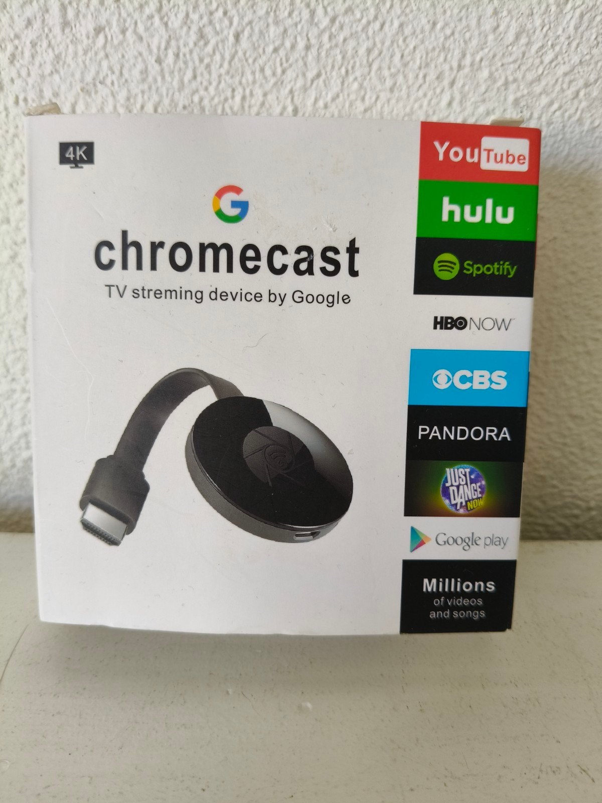 Google Chromecast 4K - Stream films en series naar je tv, Ophalen of Verzenden, Zo goed als nieuw, HDMI, Zonder harde schijf