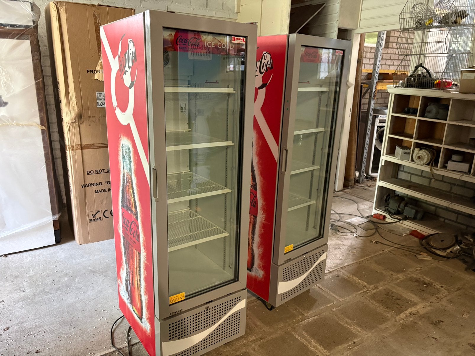 Coca Cola glasdeur koelkasten 100% origineel koelkast, Ophalen, 200 liter of meer, 60 cm of meer, 160 cm of meer