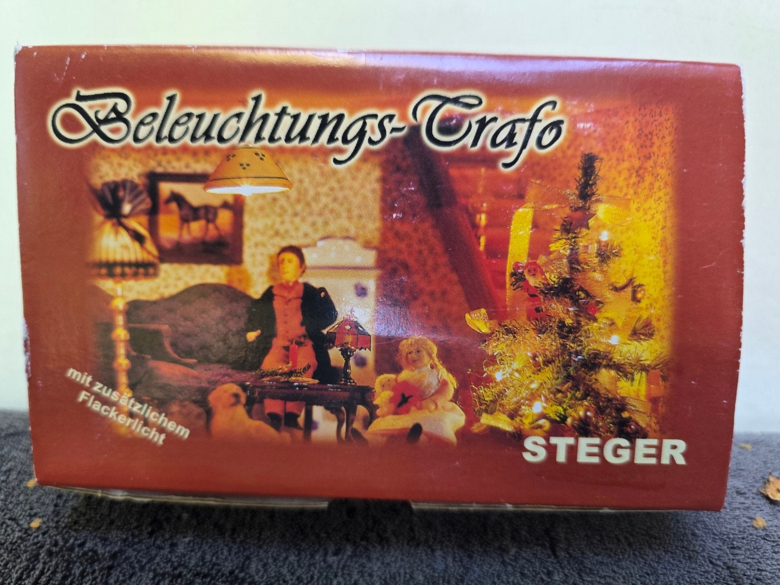 Steger Verlichtingstrafo met Flackerlicht voor Poppenhuis, Ophalen, Nieuw, Jongen of Meisje