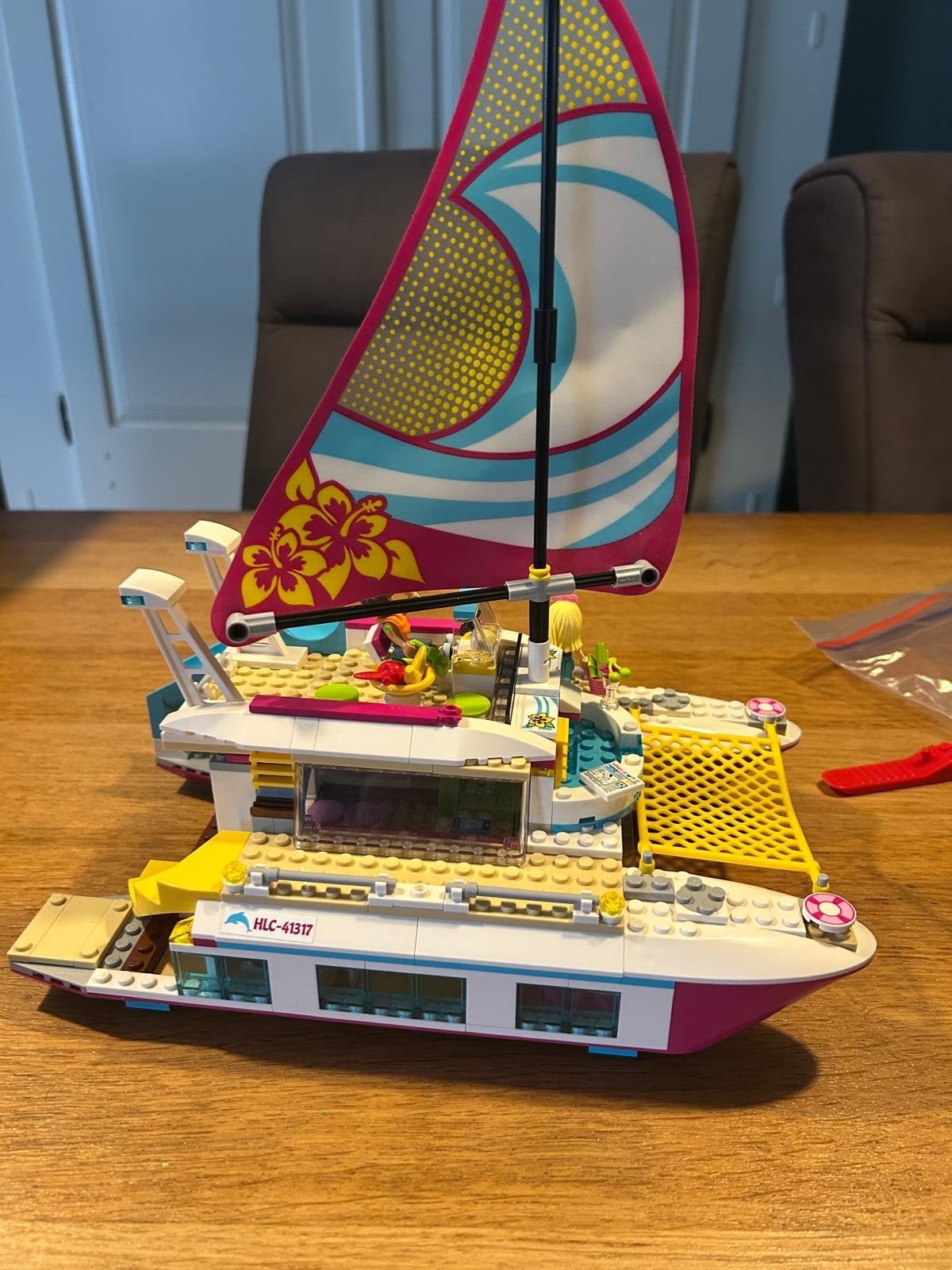 Lego Friends Catamaran 41317 - met instructies, Lego, Friends, Zo goed als nieuw, Inclusief instructies