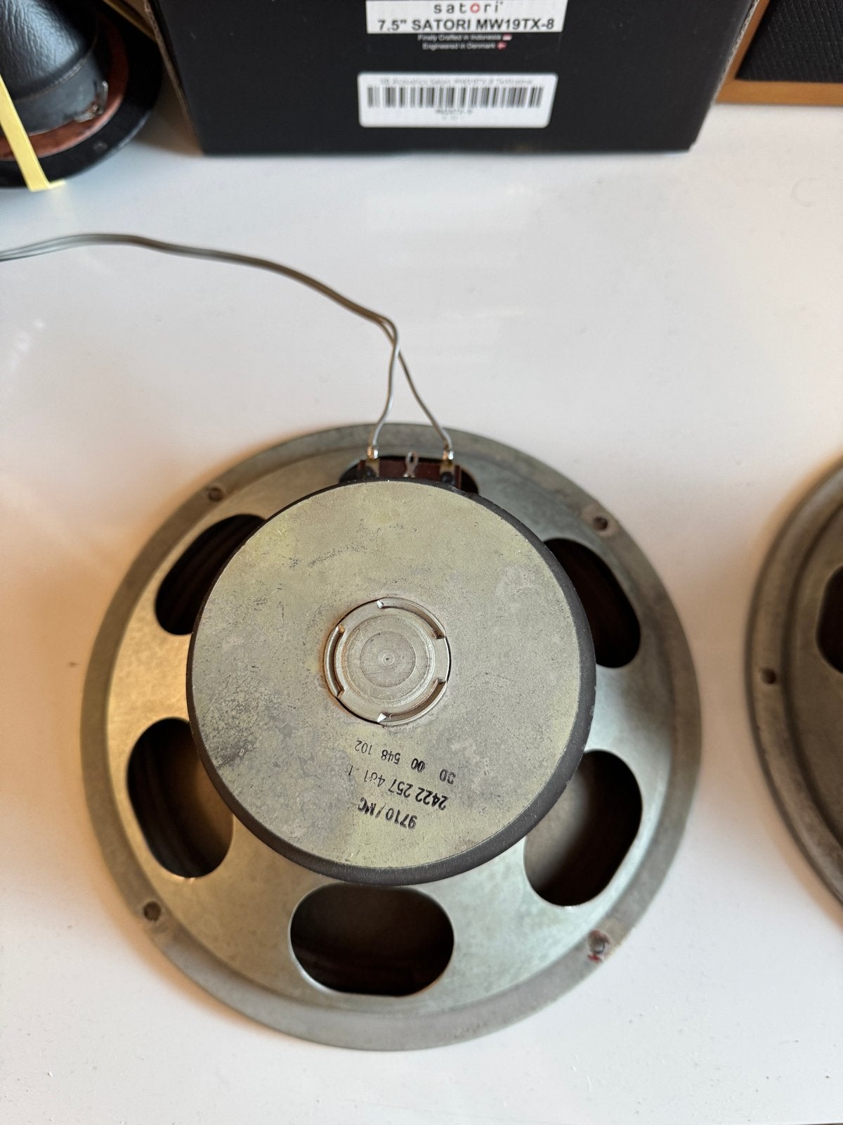 Vintage Philips 9710 breedband luidsprekers met schade, Audio, Tv en Foto, Luidsprekers, Philips, Gebruikt, Overige typen, Ophalen of Verzenden