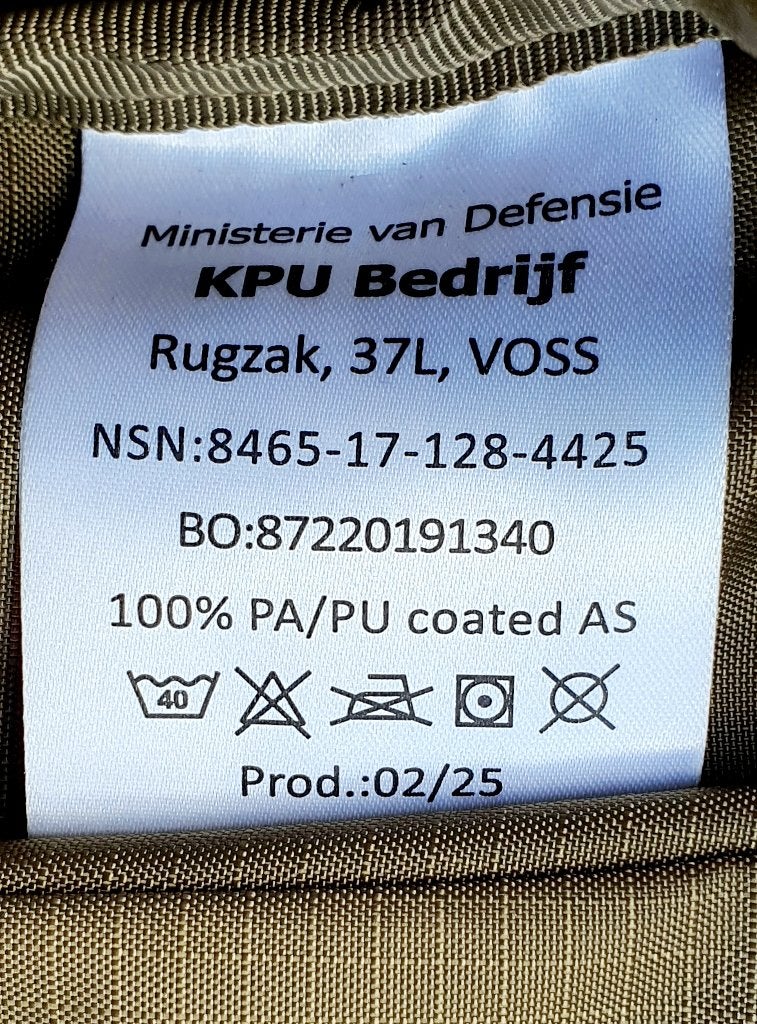 Foto 21 van Nieuwe NED KL NFP Voss Rugzak Rugtas 37 Liter NU € 99,95 !!!