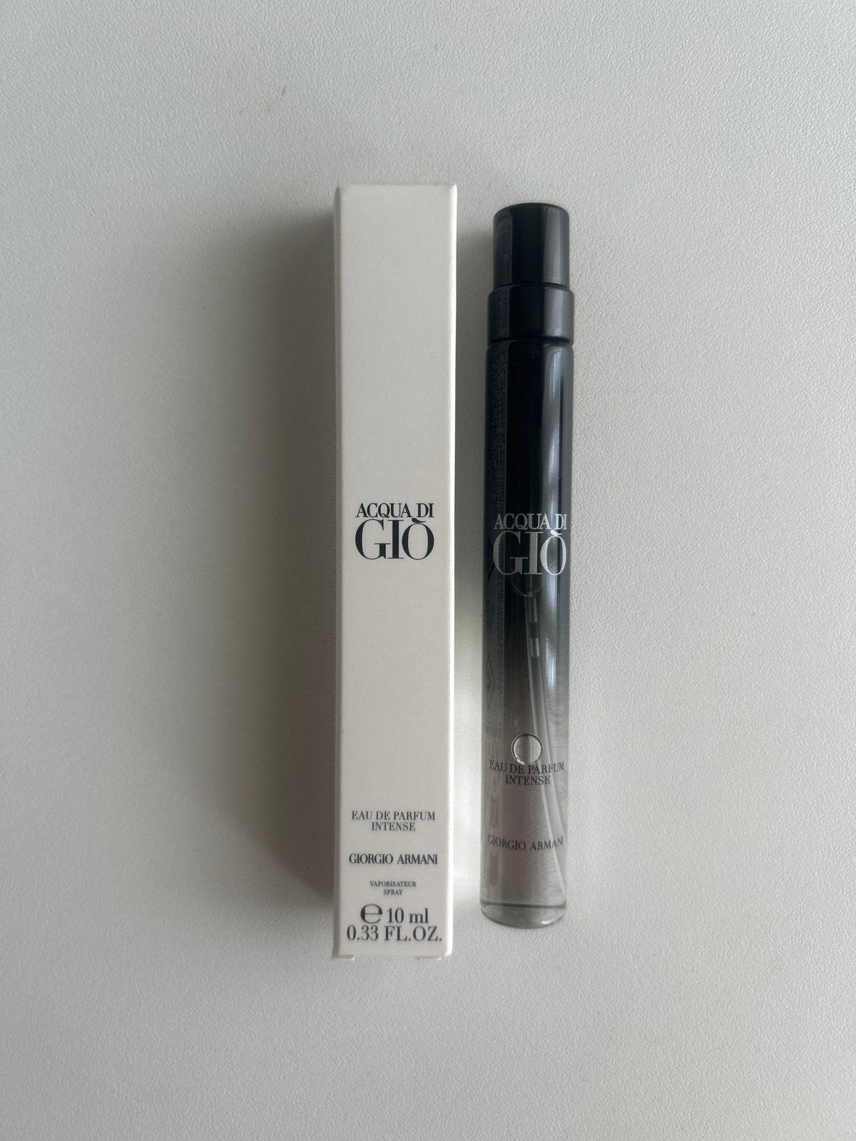 Armani Acqua di Gio EDP Intense 10 ml Tasverstuiver, Ophalen of Verzenden, Nieuw, Parfumfles, Gevuld