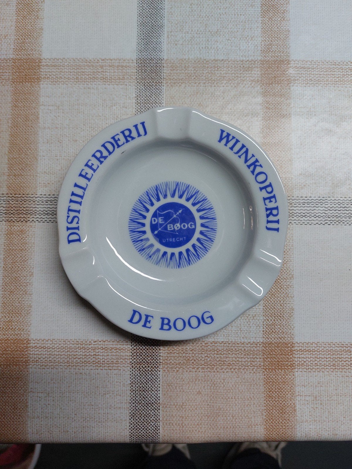 oude asbak distillerie de Boog Utrecht, Ophalen of Verzenden, Overige typen, Overige merken