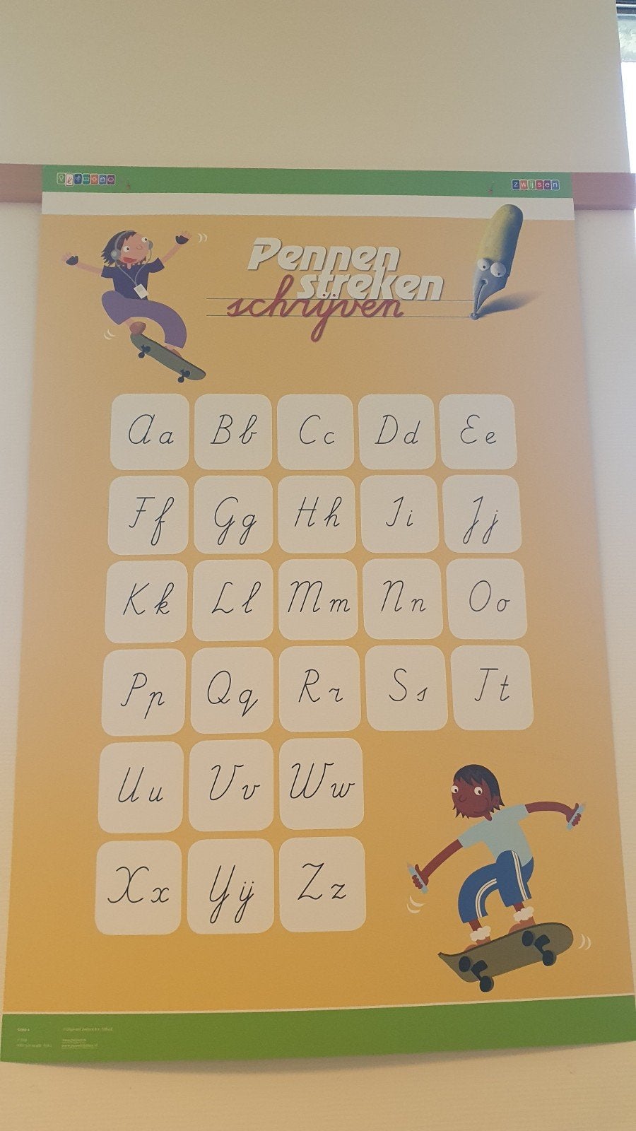 Pennenstreken poster, Boeken, Schoolboeken, Ophalen, Zo goed als nieuw, Overige niveaus, Nederlands
