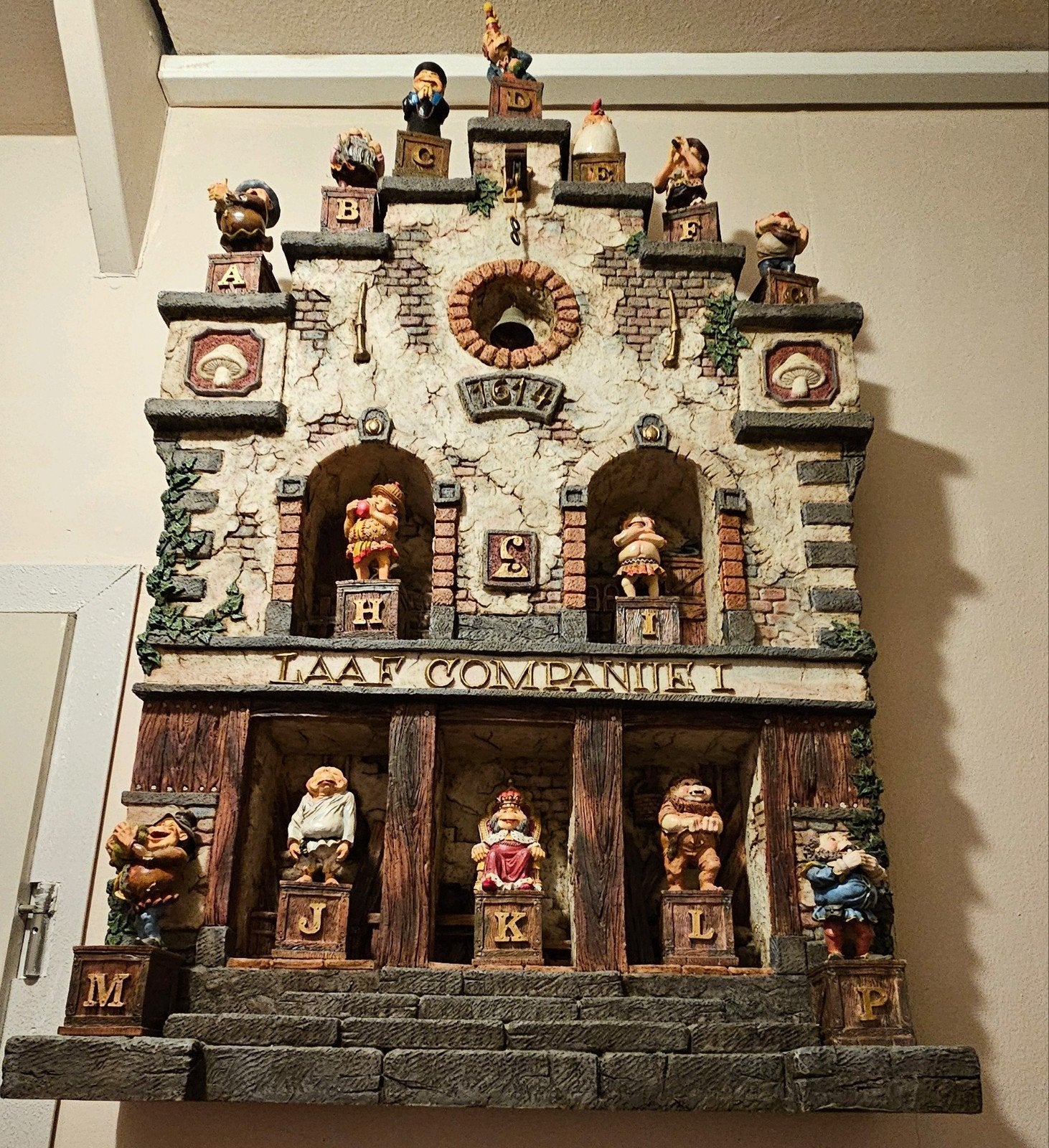 Unieke Laaf Compagnie wanddecoratie met figuren, Ophalen of Verzenden