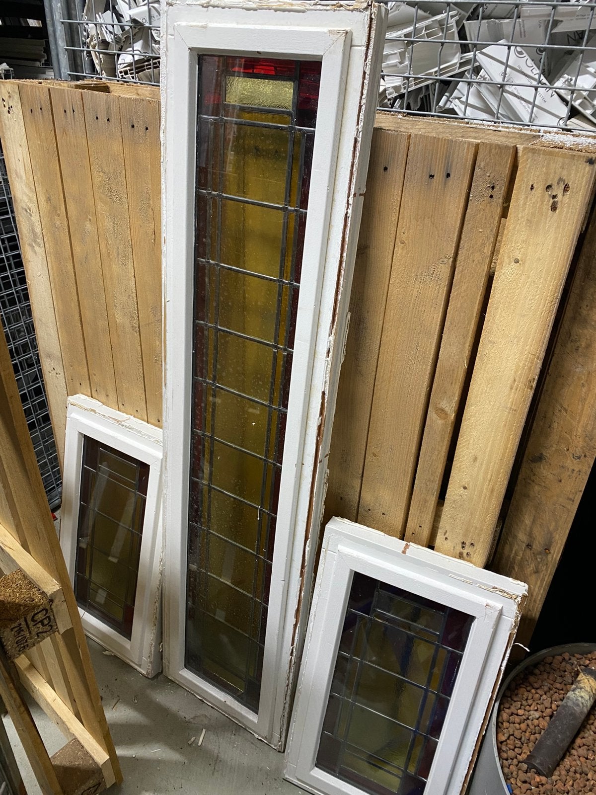 Glass in lood  of lood in glass, Ophalen, Zo goed als nieuw, Glas in lood, Minder dan 80 cm