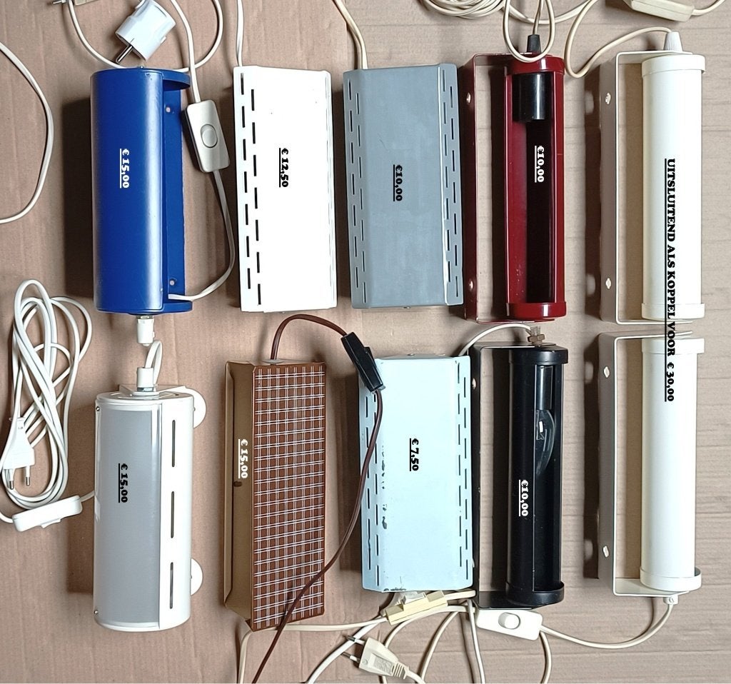 bedlampen - vintage wandlampen -G&G -Massive - WLP e.a., Gebruikt, Bedlamp, Overige materialen, E14 (klein)