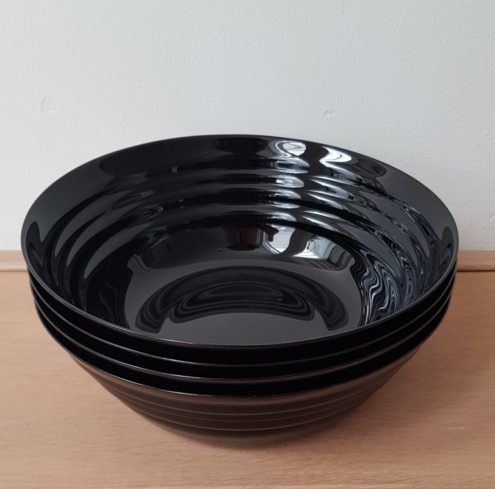 4x IKEA NÄTBARB schalen - zwart, zo goed als nieuw, Ophalen, Zo goed als nieuw, Glas