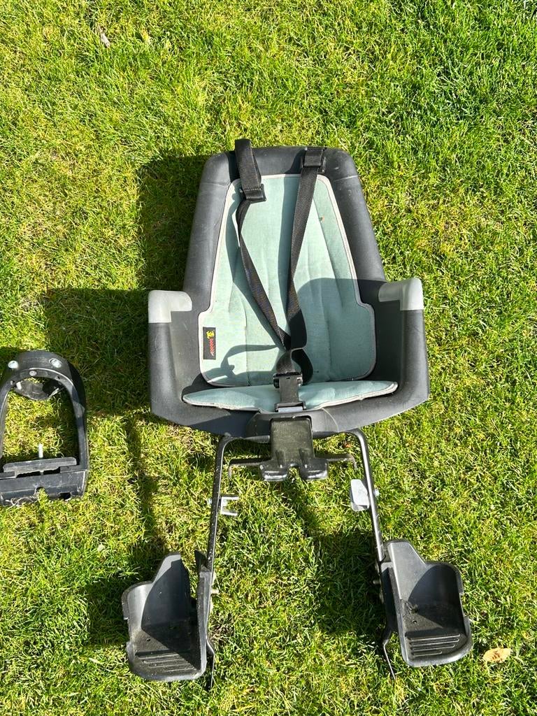 Fietsstoeltje, past op elektrische fiets., Fietsen en Brommers, Fietsaccessoires | Fietsstoeltjes, Ophalen, Gebruikt