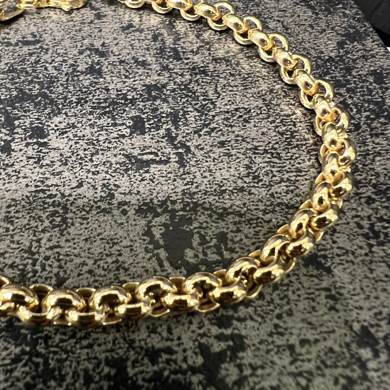 14 karaat gouden armband jasseron schakel, Ophalen of Verzenden, Zo goed als nieuw, Goud
