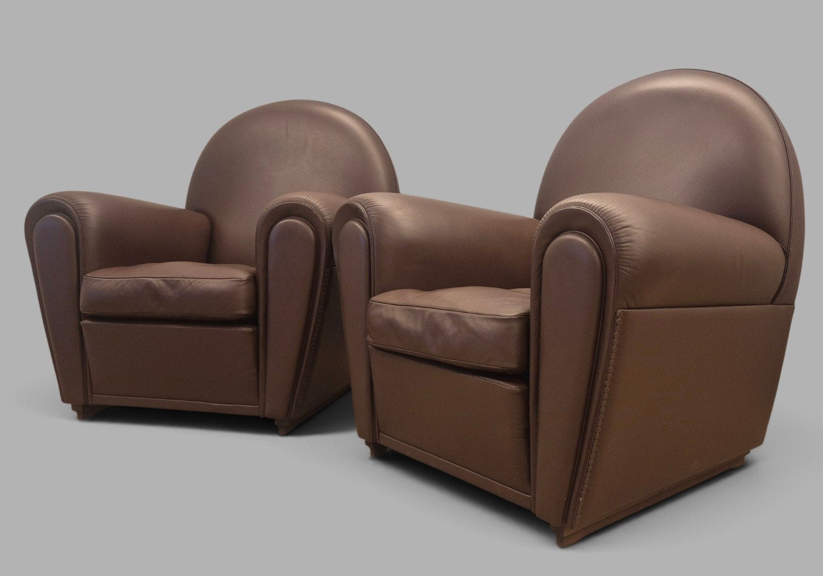 2x Poltrona Frau Vanity Fair fauteuils, Italiaans Design, Ophalen, Gebruikt, Klassiek, Poltrona Frau