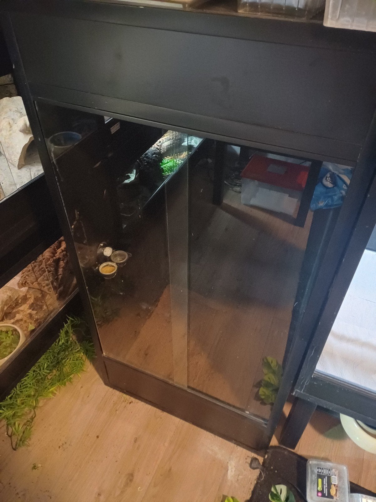 Betonplex terrarium 60x50x120, Dieren en Toebehoren, Reptielen en Amfibieën | Toebehoren, Ophalen, Gebruikt, Terrarium of Paludarium