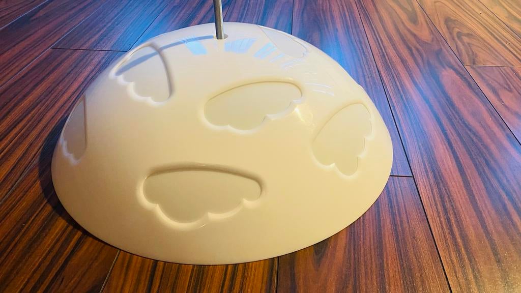 IKEA Kinderkamerlamp - Plafondlamp met Wolken, Huis en Inrichting, Lampen | Plafondlampen, Ophalen, Gebruikt, Kunststof