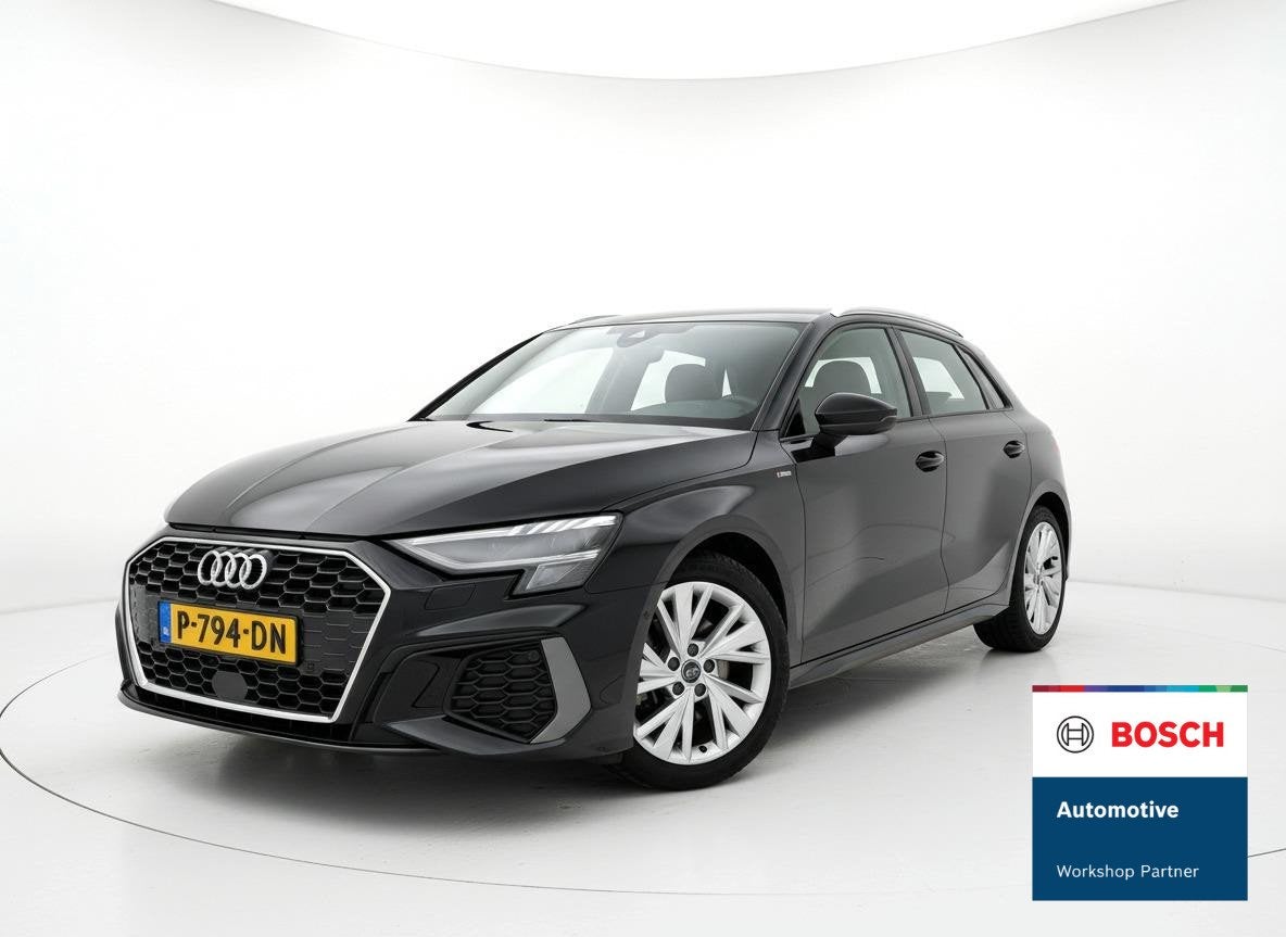 Audi A3 Sportback 35 TFSI Business edition S-LINE - TREKHAAK, Stof, 4 cilinders, Zwart, Bedrijf
