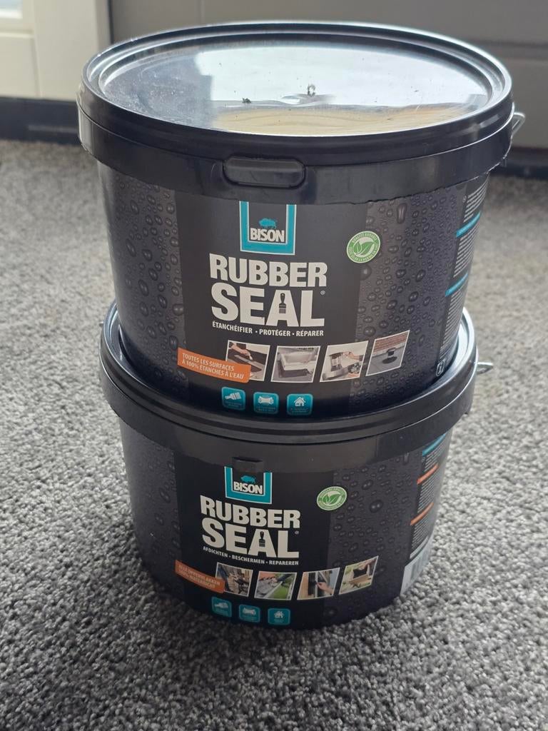 2x Bison Rubber Seal 2,5L, Ophalen of Verzenden, Wit