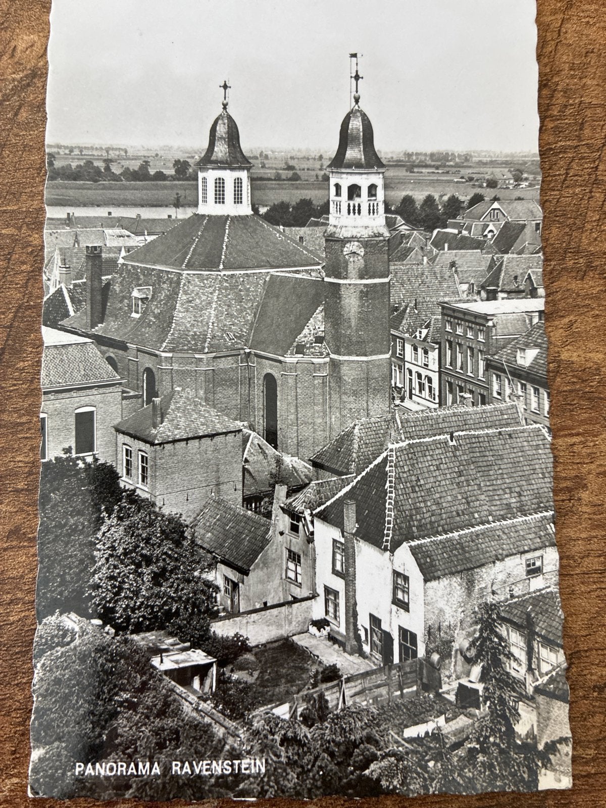 Oude Ansichtkaart Panorama Ravenstein - Uitg. de Goey's Baza, Verzamelen, Ansichtkaarten | Nederland, Ophalen of Verzenden, 1960 tot 1980