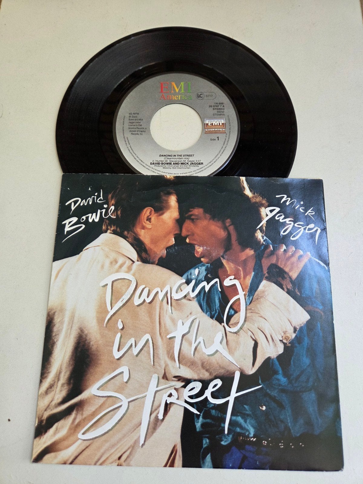 David Bowie & Mick Jagger - Dancing in the Street 7 inch, Gebruikt, 7 inch, Pop, EP