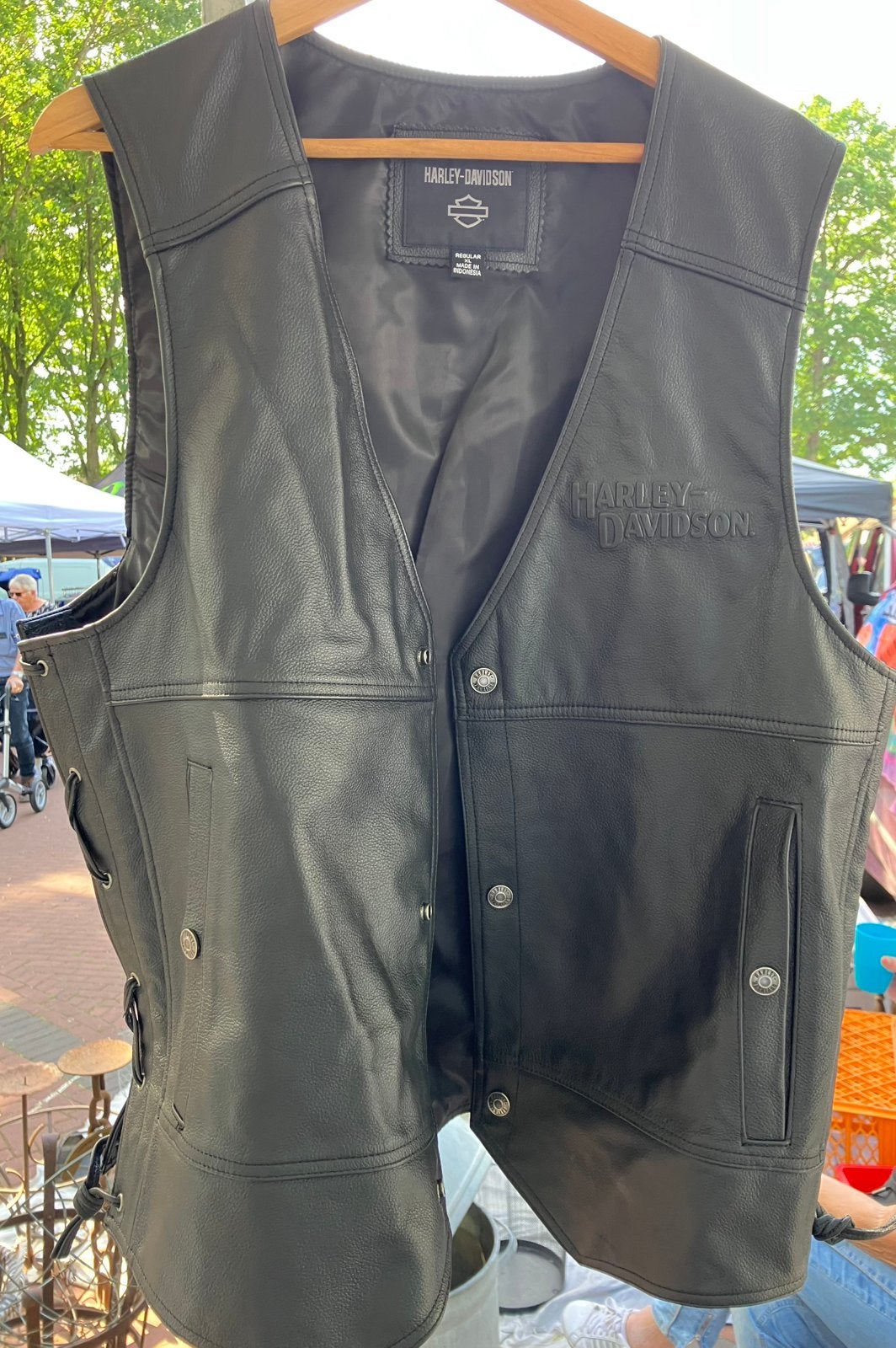 HD leren hes. Xl, Motoren, Ophalen of Verzenden, Tweedehands, Jas | leer