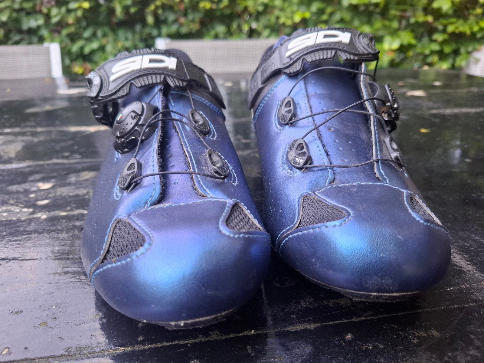 Sidi Genius 10 racefietsschoenen maat 44. Blue iridescent, Fietsen en Brommers, Fietsaccessoires | Fietskleding, Ophalen of Verzenden